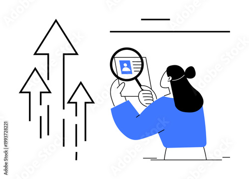 Business growth concept. Focus on user insights and analytics to drive business growth. Business growth visually ed with data analysis, progress tracking, and success. Perfect for corporate