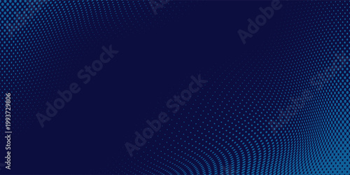 blue wavy halftone background. Dot pop art sport style modern background blue. Eps10 Vector Illustration