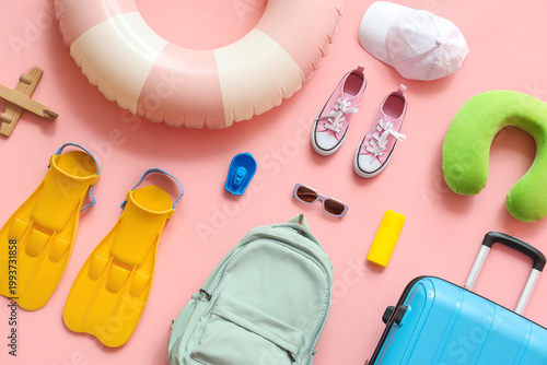 Summer composition with sui...