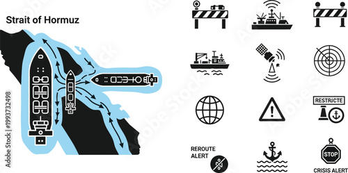 Tableau sur toile Draft of harmut nautical charts and maritime safety symbols collection
