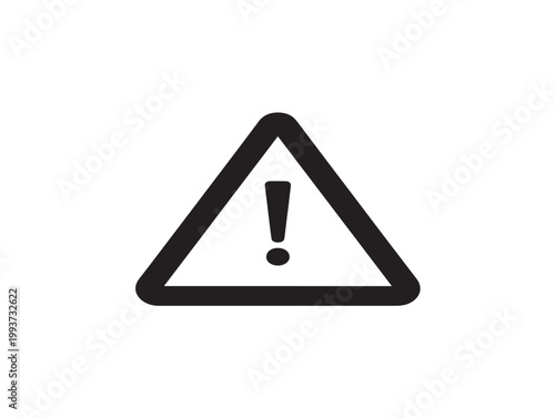 Free Download warning sign with exclamation mark flat design vector illustration - GFXLoad