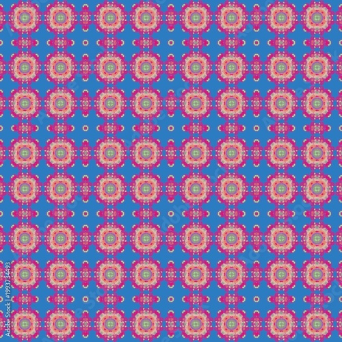 Niebieska tapeta, geometryczne wzorki, dekoracja