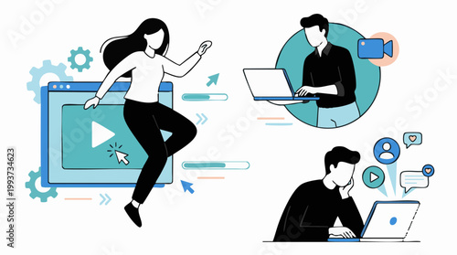 Digital Content Creation, Online Video, and Social Media Marketing