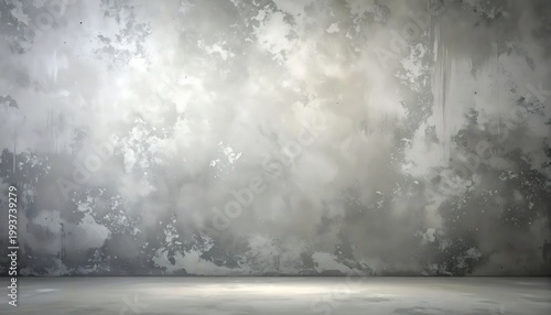 Grungy Textured Concrete Wall and Floor Background.