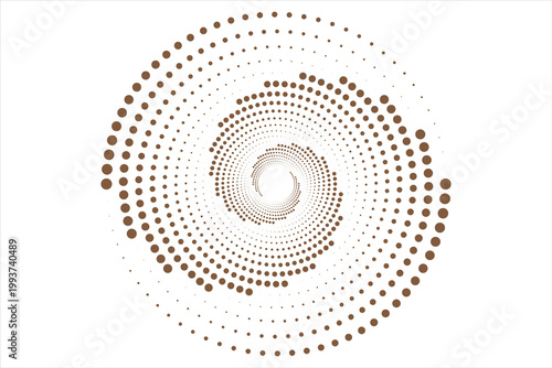 Flowing dot particles wave curve pattern gold and white gradient light isolated on white background in concept of AI technology, science, music. Vector