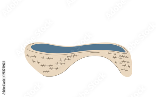 A modern, sleek sun lounger isolated on white, perfect for poolside relaxation, spa design, vacation concepts, and summer resort furniture layouts.
