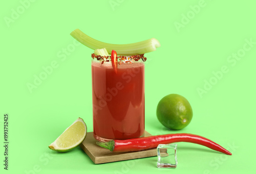 Glass of bloody mary cockta...