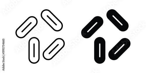 Yeast icon solid glyph and line series icons