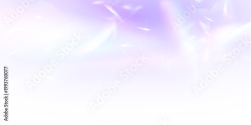Abstract prism light rays cut through soft blur space. Color gradients blend into glowing reflections. PNG effect creates transparent magical overlay.