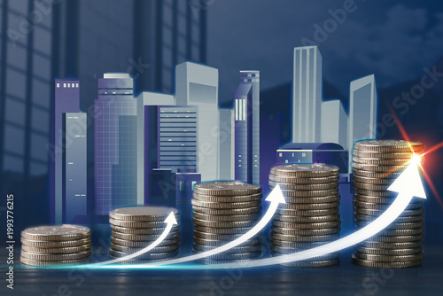 Bilde på lerret Real estate prices