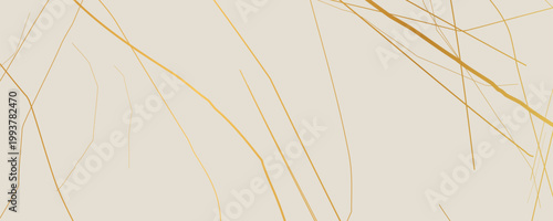 Gold Kintsugi crack pattern on whitish background