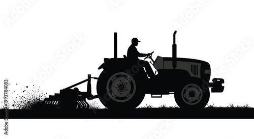 tractor on a field
