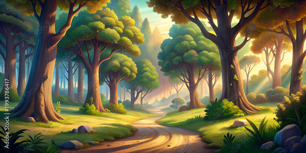Obraz premium The Technicolor Trail