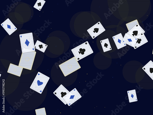 Casino Playing Cards Deck Pattern Design