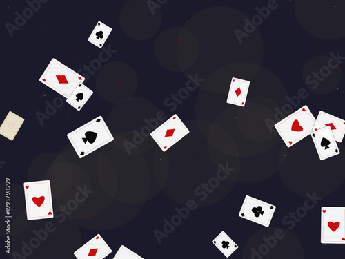 Casino Playing Cards Deck Pattern Design