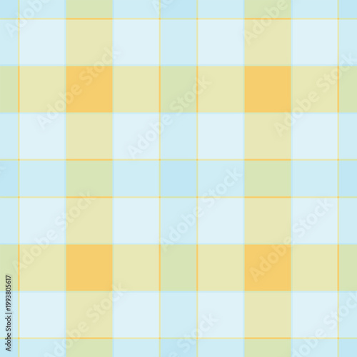 Worn plaid vector pattern, trousers fabric textile background. Open texture check tartan seamless in light and amber colors.