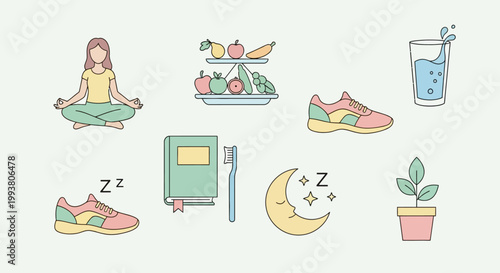 Woman meditating in lotus position calmly.