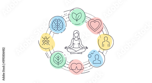 Woman meditating in lotus position.