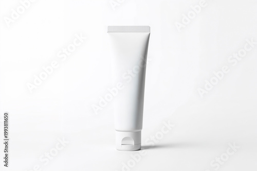 White cosmetic cream packaging tube mock-up