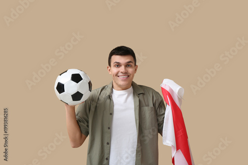 Young man with soccer ball ...