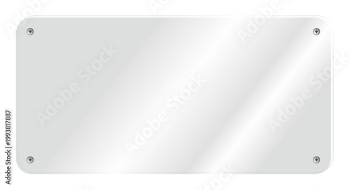 Transparent glass frame soft shadow subtle gradient reflection clean minimal panel mockup abstract background modern design template interface empty space glossy surface elegant style