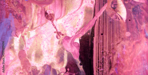 Fotografie Contemporary Grunge Brush Strokes with Creative Dye Drops