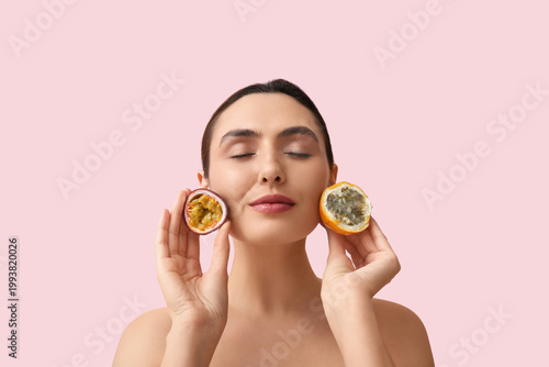 Beautiful young woman with ...