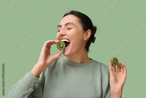 Beautiful young woman with ...