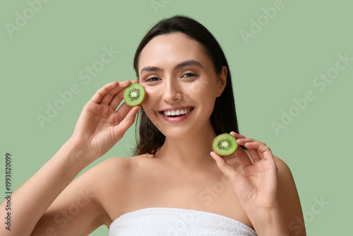 Beautiful young woman with ...