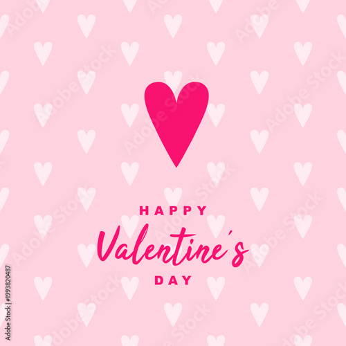 Loving Hearts Valentine's seamless Pattern