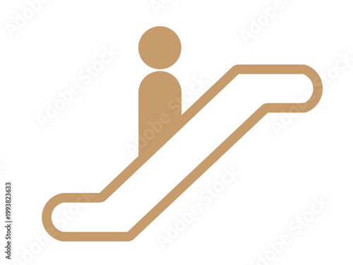 エスカレーターのアイコン（マーク）