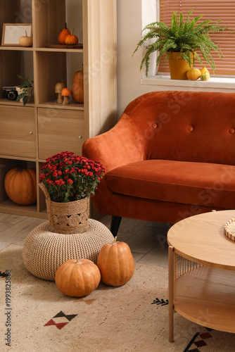 Interior of cozy living roo...