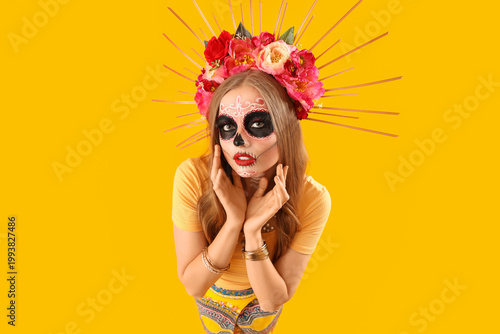 Beautiful young woman with ...