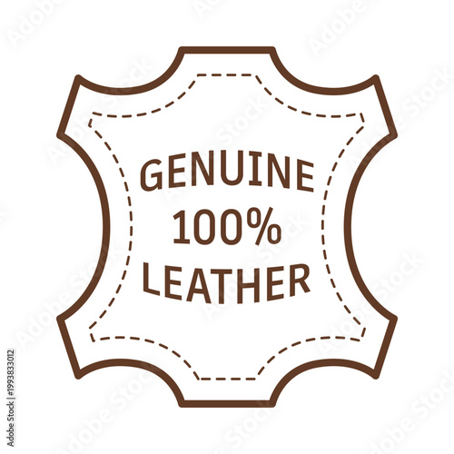 Fotografie Genuine leather symbol