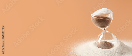 Crystal hourglass and sand ...