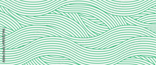 farm green banner, organic abstract background with fields. wavy green lines, natural organic products. ecology background. striped farmer green Pattern