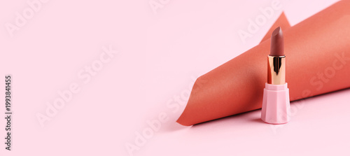 Beautiful brown lipstick on...