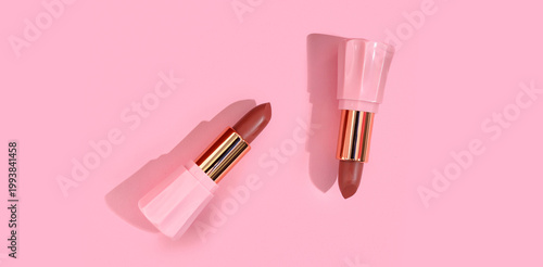 Beautiful brown lipsticks o...