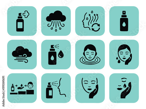 Skincare Icons Set 1.