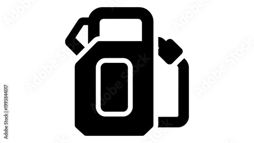 Fuel canister icon, vector illustration of a gasoline container, simple flat design for energy and transport concepts, i