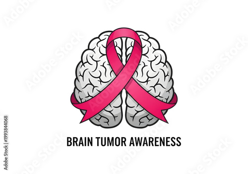 Blue and red brain health medical icons png on transparent background