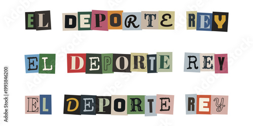 Frase el deporte rey en estilo de nota de rescate anonima para periodismo deportivo