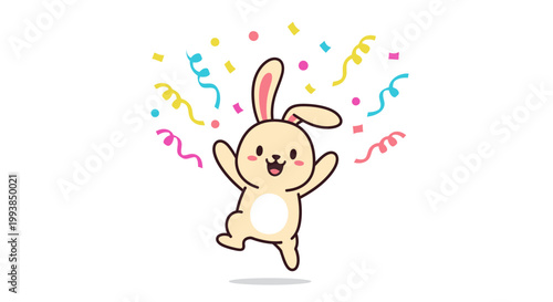 Cartoon Easter Bunny Character Design.