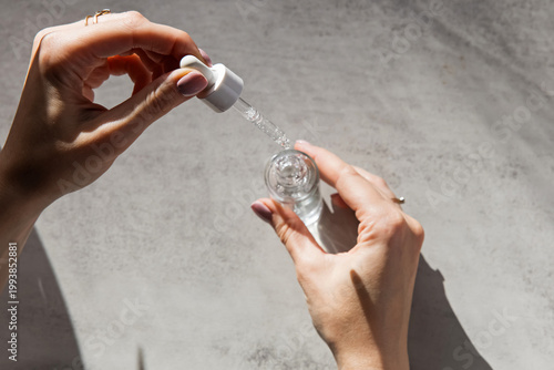 Applying Serum with Dropper