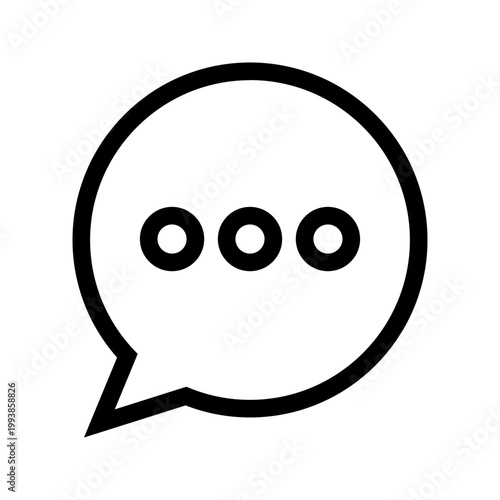 Chat bubble typing icon message conversation symbol