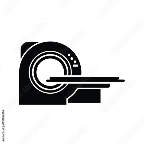 CT scanner appears as a diagnostic medical imaging device icon.