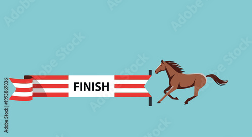 Horse racing to finish line at Belmont Stakes event