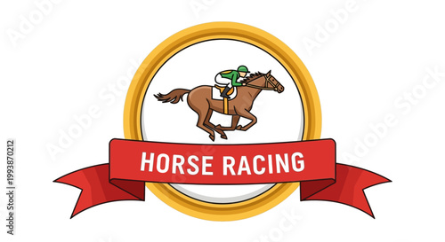 The Belmont Stakes horse racing event features thoroughbred horses racing