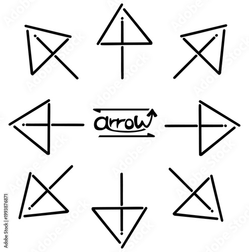 やじるしセット 四方八方 ポップ