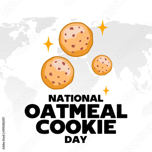 National Oatmeal Cookie Day with delicious oatmeal cookies